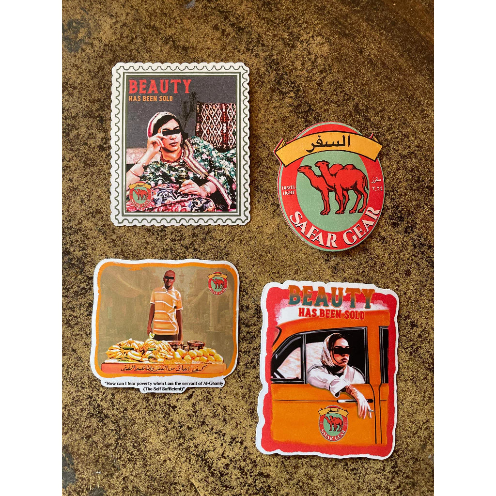 Safar Gear Vintage Collection Sticker Pack (4 Stickers/Pcs)
