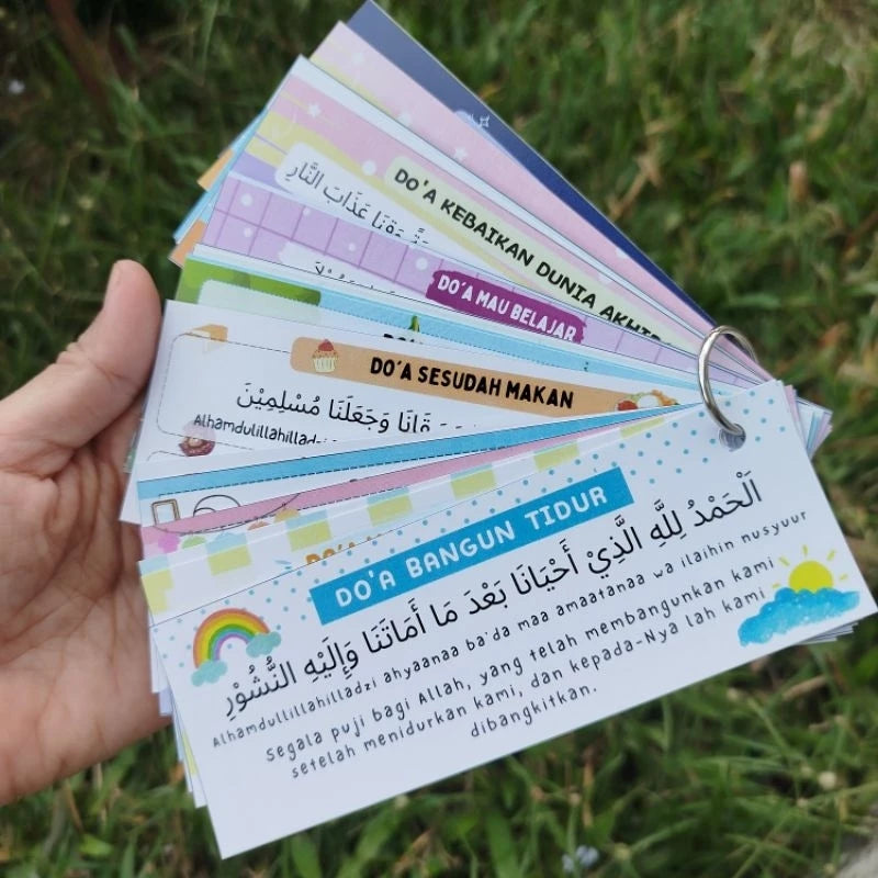 Flashcard/Postcards Doa Harian – 16 Lembaran | Artpaper | 14×4.5cm