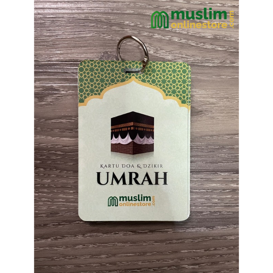 Comprehensive Umrah Doa & Zikir Guide Lanyard (Bahasa) – Waterproof | Complete Manasik Reference
