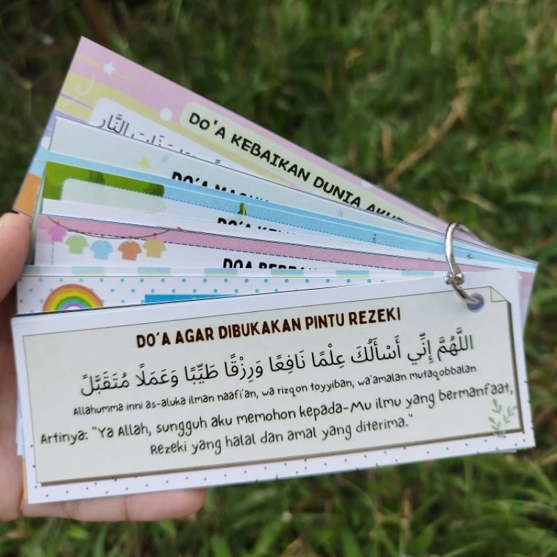 Flashcard/Postcards Doa Harian – 16 Lembaran | Artpaper | 14×4.5cm
