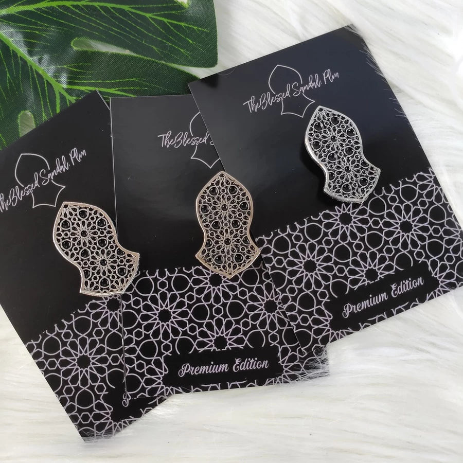 The Blessed Sandal Enamel Magnetic Pin – Premium Magnetic Islamic Pin