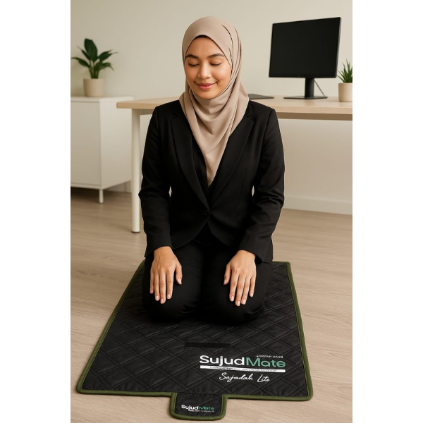 SujudMate Sajadah Lite – Lightweight Foldable Travel Prayer Mat - Designed for Travel, Made for Comfort