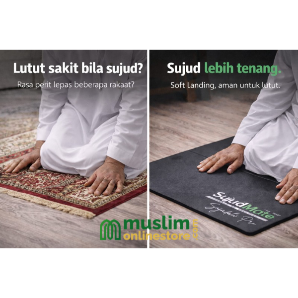 SujudMate Comfort Pad – Foldable Knee Support Pad for Solat (Portable & Supportive)