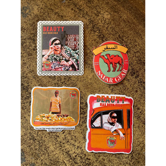 Safar Gear Vintage Collection Sticker Pack (4 Stickers/Pcs)
